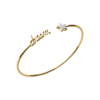 Load image into Gallery viewer, Mystigrey Stella 18K Gold Plated Dream Bangle for Women with Cubic Zirconia