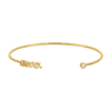 Load image into Gallery viewer, Mystigrey Milena Amour 18K Gold Plated and .925 Sterling Silver Plated Rhodium Bangle for Women with Cubic Zirconia