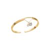 Load image into Gallery viewer, Mystigrey Milena Heart 18K Gold Plated Dangle Bangle for Women with Cubic Zirconia