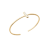 Load image into Gallery viewer, Mystigrey Jessica 18K Gold Plated Bangle for Women with Cubic Zirconia Bar