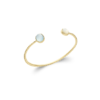 Load image into Gallery viewer, Mystigrey LaPerla 18K Gold Plated Bangle for Women Turquoise and White