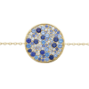 Load image into Gallery viewer, Mystigrey Calysta 18K Gold Plated Bracelet for Women with Cubic Zirconia Blue