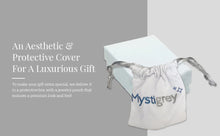 Load image into Gallery viewer, Mystigrey Cross .925 Sterling Silver Plated Rhodium and 18K Gold Plated Earrings with Cubic Zirconia