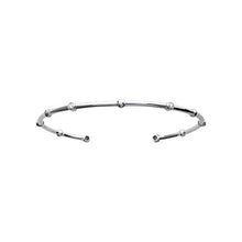 Load image into Gallery viewer, Mystigrey Clover .925 Sterling Silver Plated Rhodium Bangle for Women