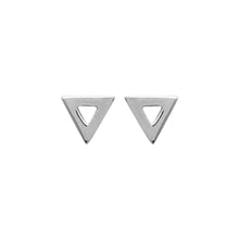 Load image into Gallery viewer, Mystigrey Aria 18K Gold Plated Triangle Earrings for Women - small