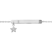 Load image into Gallery viewer, Mystigrey Minime Mystigrey Star .925 Sterling Silver Plated Rhodium Bracelet for Women with Cubic Zirconia