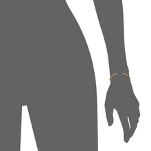 Load image into Gallery viewer, Mystigrey Clover 18K Gold Plated Bangle for Women with cubic zirconia