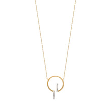 Load image into Gallery viewer, Mystigrey Gaelle .925 Sterling Silver Plated Rhodium Necklace for Women with Cubic Zirconia