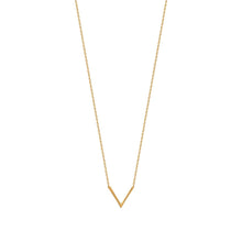 Load image into Gallery viewer, Mystigrey Aria .925 Sterling Silver Plated Rhodium V Necklace