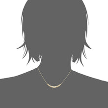 Load image into Gallery viewer, Mystigrey Elizabeth .925 Sterling Silver Plated Rhodium Necklace for Women with Cubic Zirconia - Horizontal