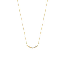 Load image into Gallery viewer, Mystigrey Elizabeth .925 Sterling Silver Plated Rhodium Necklace for Women with Cubic Zirconia - Horizontal