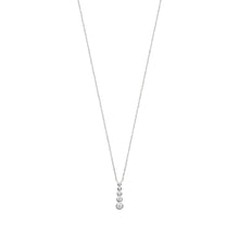 Load image into Gallery viewer, Mystigrey Elizabeth 18K Gold Plated Necklace for Women with Cubic Zirconia - Vertical