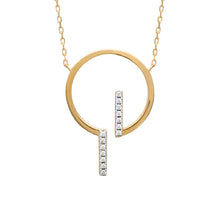 Load image into Gallery viewer, Mystigrey Gaelle .925 Sterling Silver Plated Rhodium Necklace for Women with Cubic Zirconia