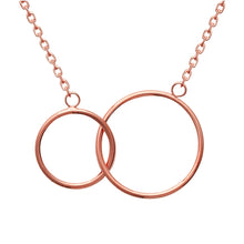 Load image into Gallery viewer, Mystigrey Lola Mother Daughter 18K Rose Gold Plated, Rose Gold Plated and .925 Sterling Silver Plated Necklace for Women