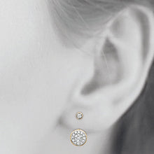 Load image into Gallery viewer, Mystigrey Amie .925 Sterling Silver Plated Rhodium Jacket Earrings for Women with Cubic Zirconia