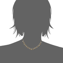 Load image into Gallery viewer, Mystigrey Hannah 18K Gold Plated and .925 Sterling Silver Plated Rhodium Necklace for Women with Cubic Zirconia