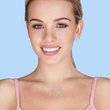 Load image into Gallery viewer, Mystigrey Lola Mother Daughter 18K Rose Gold Plated, Rose Gold Plated and .925 Sterling Silver Plated Necklace for Women