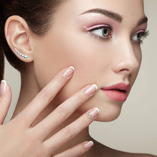 Load image into Gallery viewer, Mystigrey Olivia 18K Gold Plated Climber Earrings for Women