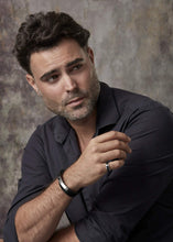 Load image into Gallery viewer, Mystigrey Livio Stainless Steel Double Wrap Bracelet for Men Leather