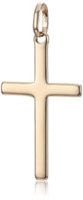 Load image into Gallery viewer, Mystigrey Cross .925 Sterling Silver Plated Rhodium and 18K Gold Plated Pendant for Women and Men  X Large 2 inches x 1.2 inch and Large 1.1 inch x.6 inch and Small 0.8 inch x 0.4 inch