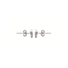 Load image into Gallery viewer, Mystigrey Butterfly .925 Sterling Silver Plated Rhodium Stud Earrings for Women with Cubic Zirconia
