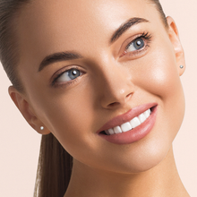 Load image into Gallery viewer, Mystigrey Hannah .925 Sterling Silver Plated Rhodium Solitary Earrings for Women with Cubic Zirconia