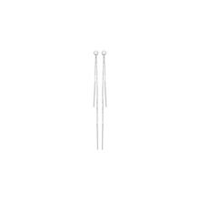 Load image into Gallery viewer, Mystigrey Liberty .925 Sterling Silver Plated Rhodium Dangle Earrings for Women with Cubic Zirconia