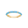Load image into Gallery viewer, Mystigrey Cyane 18K Gold Plated Ring Red, White, Turquoise, Black