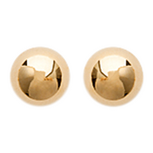 Load image into Gallery viewer, Mystigrey Olivia .925 Sterling Silver Plated Rhodium and 18K Gold Plated Stud Round Dot Earrings