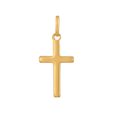 Load image into Gallery viewer, Mystigrey Cross .925 Sterling Silver Plated Rhodium and 18K Gold Plated Pendant for Women and Men  X Large 2 inches x 1.2 inch and Large 1.1 inch x.6 inch and Small 0.8 inch x 0.4 inch