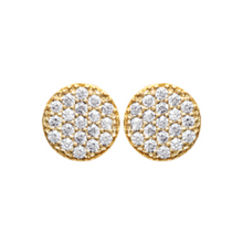 Load image into Gallery viewer, Mystigrey Amie .925 Sterling Silver Plated Rhodium and 18K Gold Plated Earrings for Women with Cubic Zirconia or Turquoise