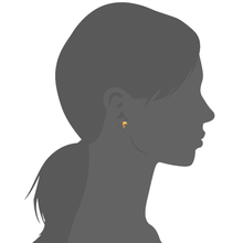 Load image into Gallery viewer, Mystigrey Dolphin .925 Sterling Silver Plated Rhodium and 18K Gold Plated Earrings