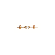Load image into Gallery viewer, Mysti 18K Gold Plated Solitary Earrings for Women with Cubic Zirconia