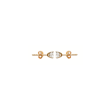 Load image into Gallery viewer, Mysti 18K Gold Plated Solitary Earrings for Women with Cubic Zirconia
