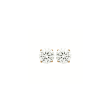 Load image into Gallery viewer, Mysti 18K Gold Plated Solitary Earrings for Women with Cubic Zirconia