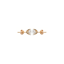 Load image into Gallery viewer, Mysti 18K Gold Plated Solitary Earrings for Women with Cubic Zirconia