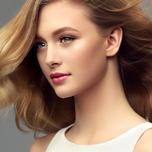 Load image into Gallery viewer, Mystigrey Ariel Feather .925 Sterling Silver Plated Rhodium and 18K Gold Plated Earrings