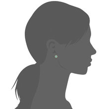 Load image into Gallery viewer, Mystigrey Amie .925 Sterling Silver Plated Rhodium and 18K Gold Plated Earrings for Women with Cubic Zirconia or Turquoise