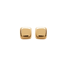Load image into Gallery viewer, Mystigrey Brooke 18K Gold Plated and .925 Sterling Silver Plated Rhodium Stud Square Earrings