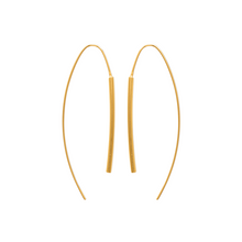 Load image into Gallery viewer, Mystigrey Brooke 18K Gold Plated and .925 Sterling Silver Plated Rhodium Long Earrings for Women