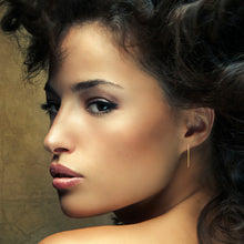 Load image into Gallery viewer, Mystigrey Brooke 18K Gold Plated and .925 Sterling Silver Plated Rhodium Long Earrings for Women