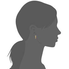 Load image into Gallery viewer, Mystigrey Julie .925 Sterling Silver Plated Rhodium and 18K Gold Plated Stud Earrings