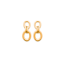 Load image into Gallery viewer, Mystigrey Emilie .925 Sterling Silver Plated Rhodium and 18K Gold Plated Stud Earrings