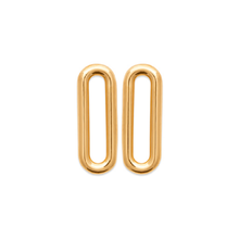 Load image into Gallery viewer, Mystigrey Mackenzie .925 Sterling Silver Plated Rhodium and 18K Gold Plated Stud Earrings