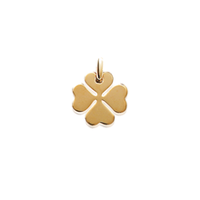 Load image into Gallery viewer, Mystigrey Clover .925 Sterling Silver Plated Rhodium and 18K Gold Plated Pendant