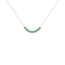 Load image into Gallery viewer, Mystigrey Eden Blue, Green or Red 18K Gold Plated Necklace for Women