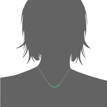 Load image into Gallery viewer, Mystigrey Eden Blue, Green or Red 18K Gold Plated Necklace for Women