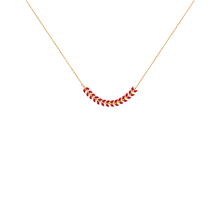 Load image into Gallery viewer, Mystigrey Eden Blue, Green or Red 18K Gold Plated Necklace for Women