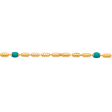 Load image into Gallery viewer, Mystigrey Colette 18K Gold Plated Necklace for Women Available in Turquoise, Blue, Red, Pink and Black