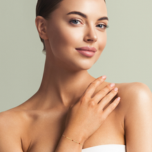 Load image into Gallery viewer, Mystigrey Colette 18K Gold Plated Necklace for Women Available in Turquoise, Blue, Red, Pink and Black